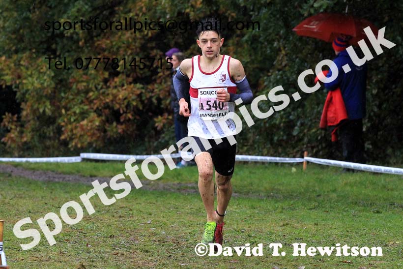 Junior Mens 2023 National Cross Country Relays, Berry Hill Park, Mansfield.  Photo: David T. Hewitson/Sports for All Pics